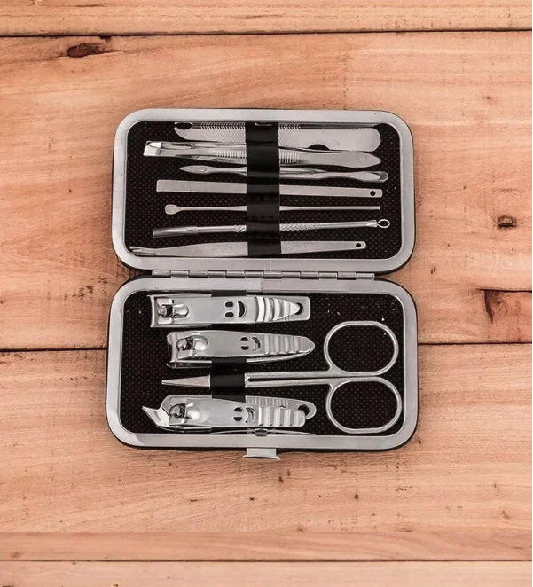 11-delige Manicure Set – Nageltools met Nagelvijl en Schaar, Complete Verzorgingskit