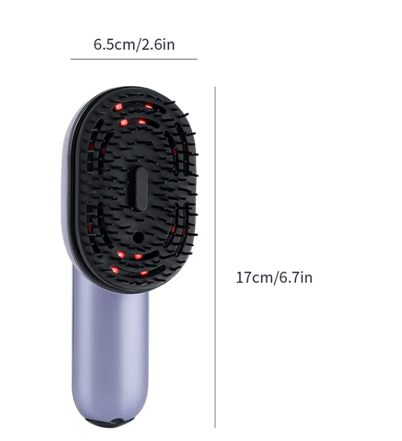 Elektrische Hoofdhuid Massageborstel met Spray – Haarverzorging en Vibratiekam met Olie Applicator