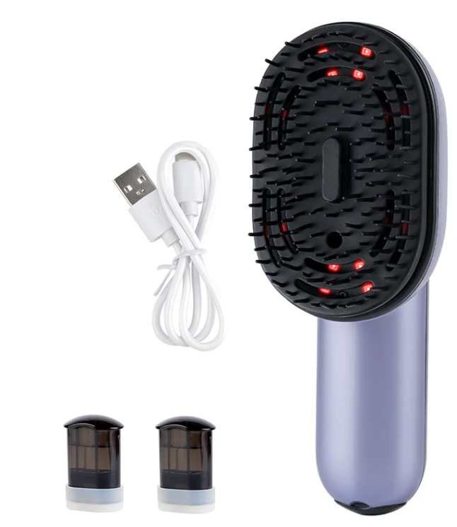 Elektrische Hoofdhuid Massageborstel met Spray – Haarverzorging en Vibratiekam met Olie Applicator