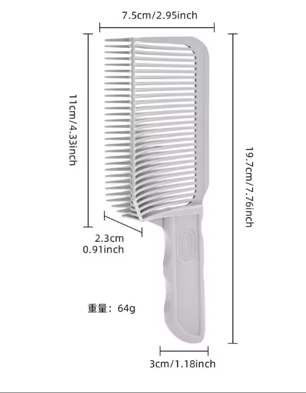 Professionele Kapper Kam – Fade en Blending Kam voor Heren, Hittebestendig Styling Tool