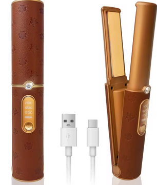 Draadloze 2-in-1 Stijltang en Krultang – Oplaadbare Mini Hair Styler voor Onderweg