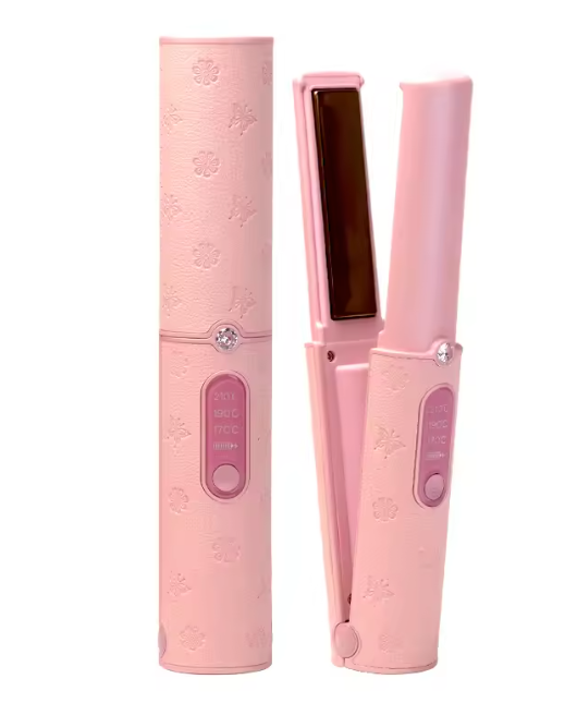 Draadloze 2-in-1 Stijltang en Krultang – Oplaadbare Mini Hair Styler voor Onderweg