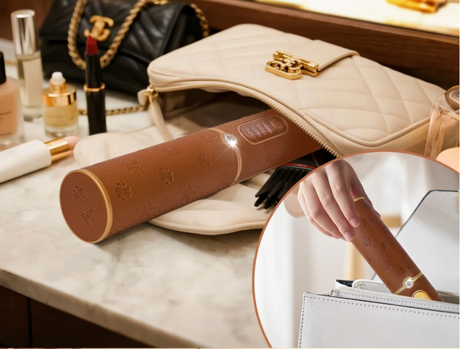 Draadloze 2-in-1 Stijltang en Krultang – Oplaadbare Mini Hair Styler voor Onderweg