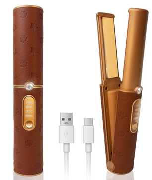 Draadloze 2-in-1 Stijltang en Krultang – Oplaadbare Mini Hair Styler voor Onderweg