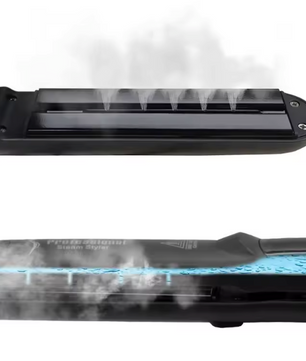 Stoom Stijltang – Keramische 2-in-1 Hair Straightener en Krultang met Snelle Opwarming