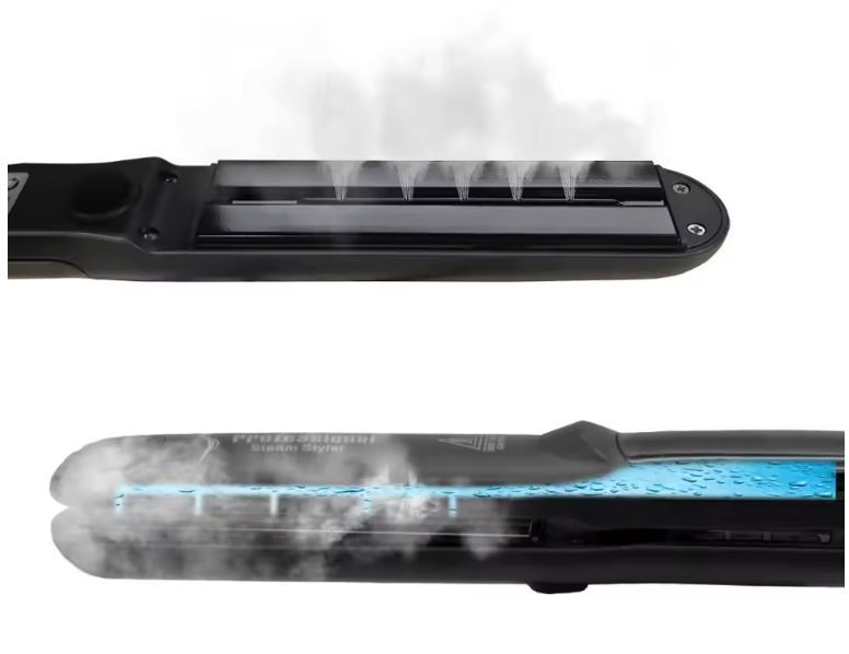 Stoom Stijltang – Keramische 2-in-1 Hair Straightener en Krultang met Snelle Opwarming