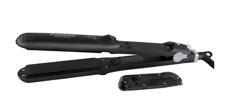 Stoom Stijltang – Keramische 2-in-1 Hair Straightener en Krultang met Snelle Opwarming