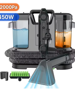 Vlekkenreiniger 750W – Handheld Tapijt- en Bankreiniger met Spray en Zuigfunctie