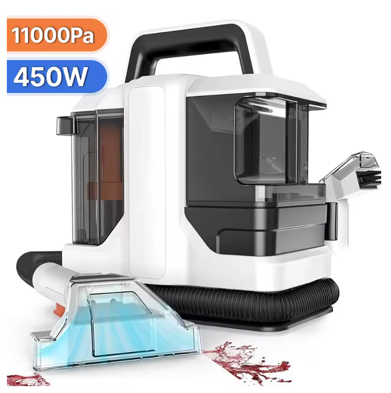 Vlekkenreiniger 750W – Handheld Tapijt- en Bankreiniger met Spray en Zuigfunctie
