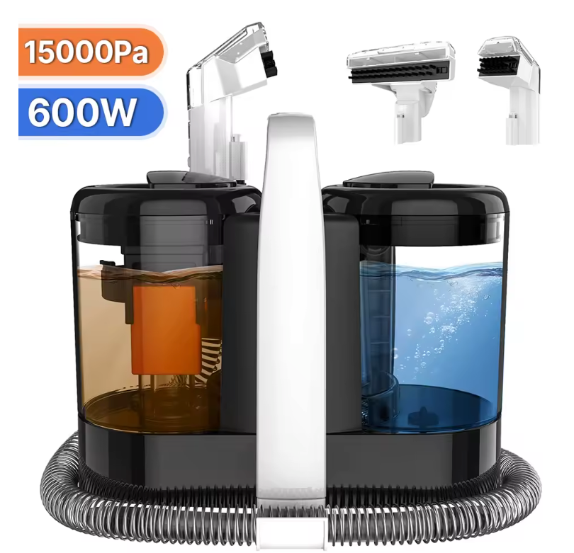 Vlekkenreiniger 750W – Handheld Tapijt- en Bankreiniger met Spray en Zuigfunctie