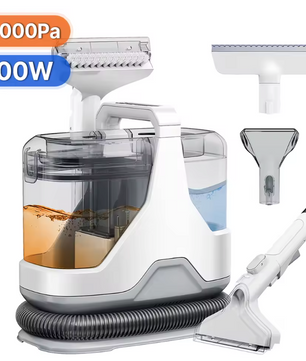 Vlekkenreiniger 750W – Handheld Tapijt- en Bankreiniger met Spray en Zuigfunctie