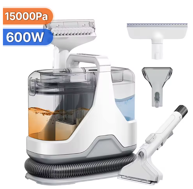 Vlekkenreiniger 750W – Handheld Tapijt- en Bankreiniger met Spray en Zuigfunctie