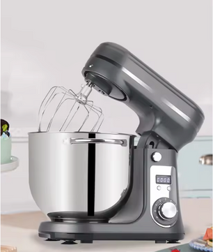 Keukenmachine 6L – 1200W Stand Mixer met 6 Snelheden en RVS Mengkom