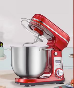 Keukenmachine 6L – 1200W Stand Mixer met 6 Snelheden en RVS Mengkom
