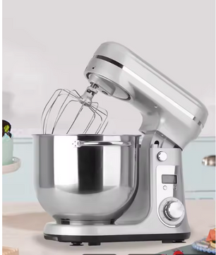 Keukenmachine 6L – 1200W Stand Mixer met 6 Snelheden en RVS Mengkom