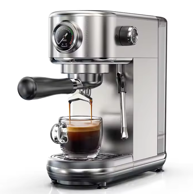 Espresso Machine 20 Bar – Halfautomatische Koffiemachine met Temperatuurregeling en Compact Design