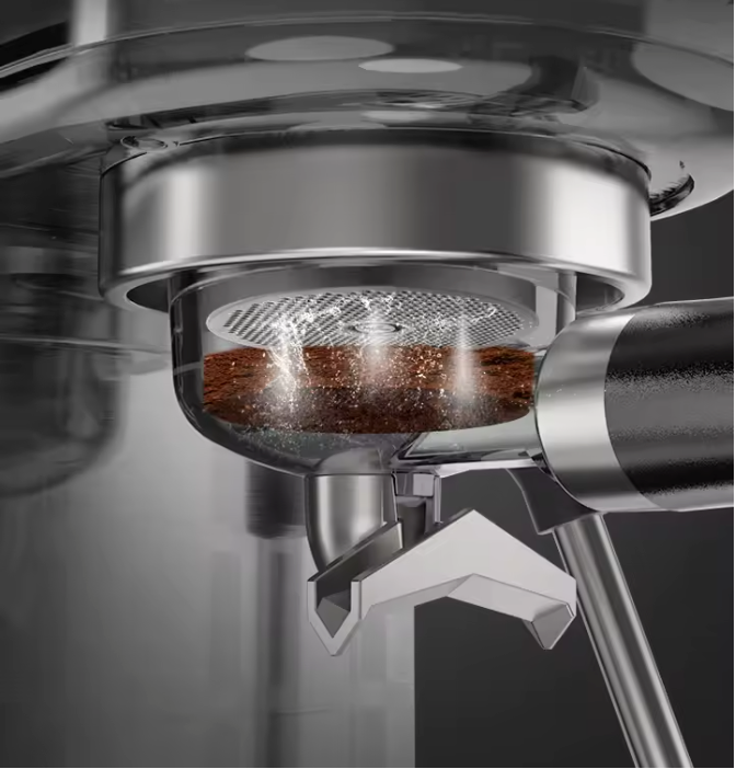 Espresso Machine 20 Bar – Halfautomatische Koffiemachine met Temperatuurregeling en Compact Design