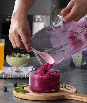 Blender 2.5L – 6000W Krachtige Smoothie Maker en Mixer voor IJs, Fruit en Noten
