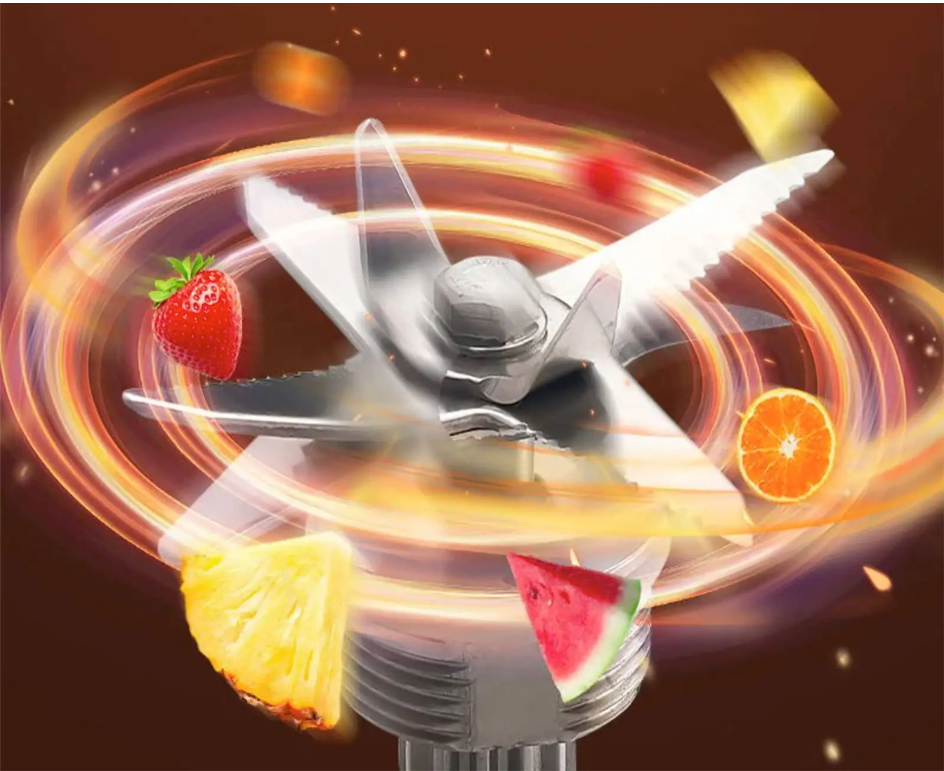 Blender 2.5L – 6000W Krachtige Smoothie Maker en Mixer voor IJs, Fruit en Noten