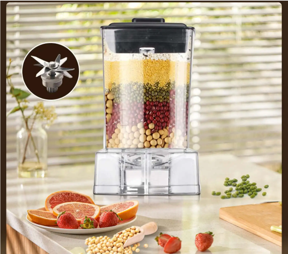 Blender 2.5L – 6000W Krachtige Smoothie Maker en Mixer voor IJs, Fruit en Noten