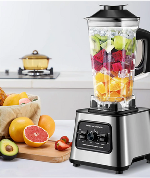 Blender 2.5L – 6000W Krachtige Smoothie Maker en Mixer voor IJs, Fruit en Noten