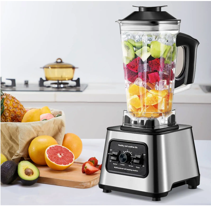 Blender 2.5L – 6000W Krachtige Smoothie Maker en Mixer voor IJs, Fruit en Noten