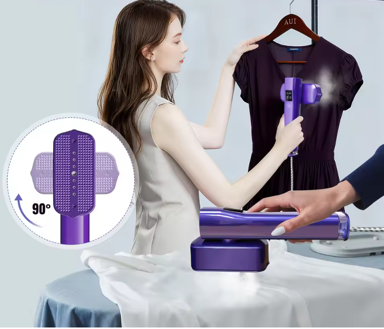 2-in-1 Mini Handstomer – Draagbare Kledingstomer met 3 Standen