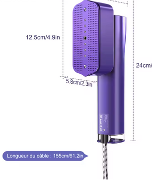 2-in-1 Mini Handstomer – Draagbare Kledingstomer met 3 Standen
