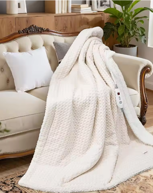 Elektrische Deken 180×130 cm – 6 Warmtestanden met Timer en Wasbaar