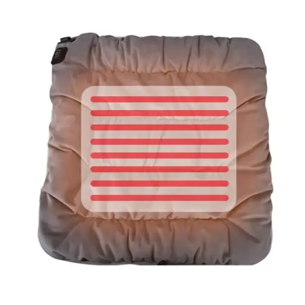 Elektrisch Verwarmd Zitkussen 45×45 cm – USB met 3 Standen