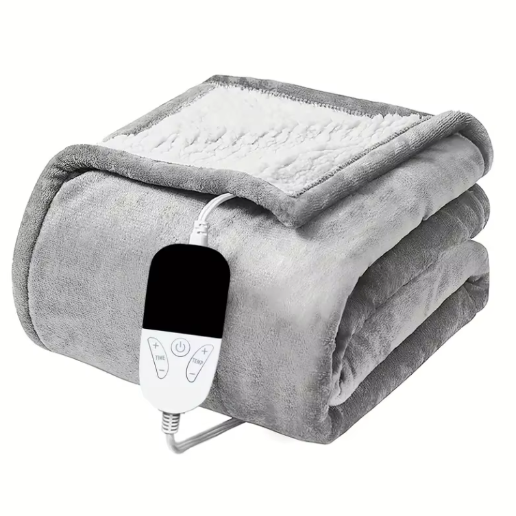 Elektrische Deken 150×180 cm – Zachte Warmtedeken met 6 Standen en Timer