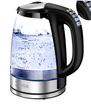 Elektrische Glazen Waterkoker met Temperatuurregeling en Warmhoudfunctie – 2200W Snelkoker, 2.0L Capaciteit
