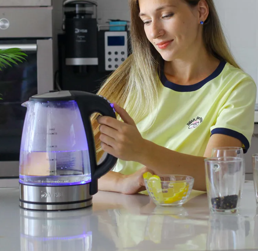 Elektrische Glazen Waterkoker met Temperatuurregeling en Warmhoudfunctie – 2200W Snelkoker, 2.0L Capaciteit