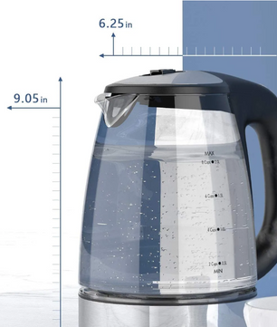 Elektrische Glazen Waterkoker met Temperatuurregeling en Warmhoudfunctie – 2200W Snelkoker, 2.0L Capaciteit