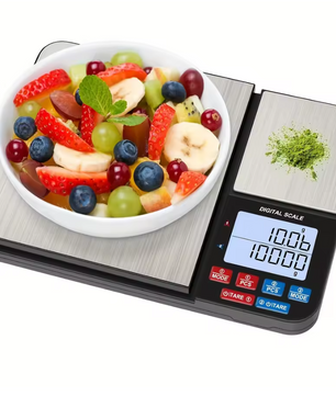 Digitale Keukenweegschaal met Dubbel Platform – 0.01g Nauwkeurig, 5kg Capaciteit