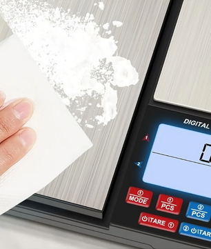 Digitale Keukenweegschaal met Dubbel Platform – 0.01g Nauwkeurig, 5kg Capaciteit