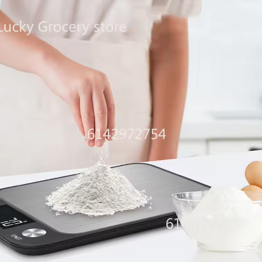 Digitale Keukenweegschaal RVS – 15kg Capaciteit, 1g Nauwkeurig