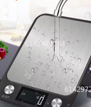 Digitale Keukenweegschaal RVS – 15kg Capaciteit, 1g Nauwkeurig