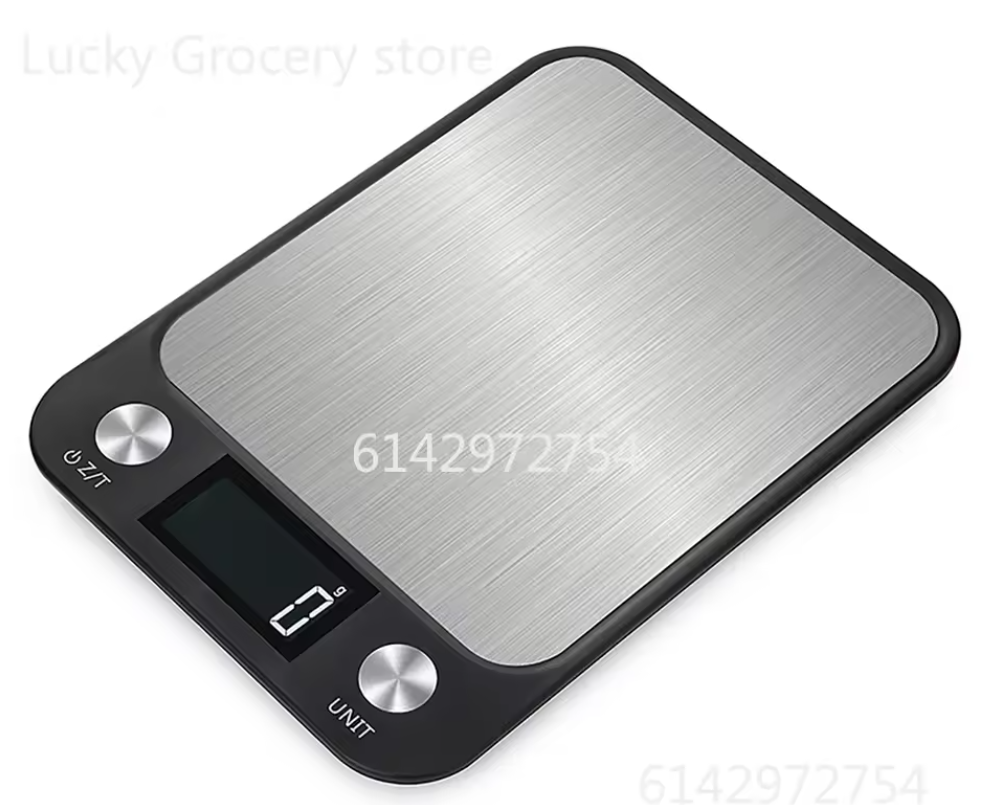 Digitale Keukenweegschaal RVS – 15kg Capaciteit, 1g Nauwkeurig