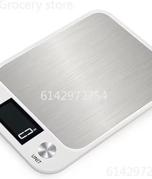 Digitale Keukenweegschaal RVS – 15kg Capaciteit, 1g Nauwkeurig