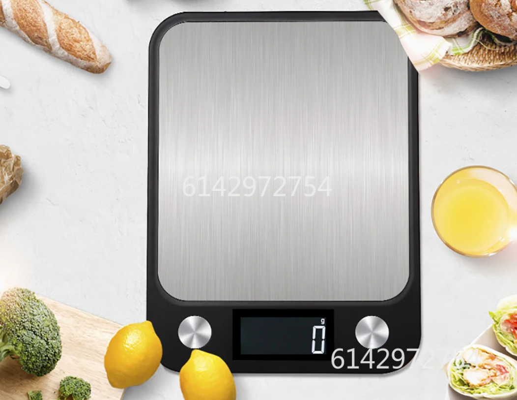 Digitale Keukenweegschaal RVS – 15kg Capaciteit, 1g Nauwkeurig