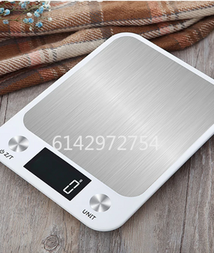 Digitale Keukenweegschaal RVS – 15kg Capaciteit, 1g Nauwkeurig