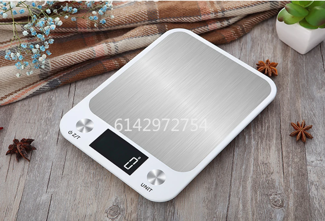 Digitale Keukenweegschaal RVS – 15kg Capaciteit, 1g Nauwkeurig
