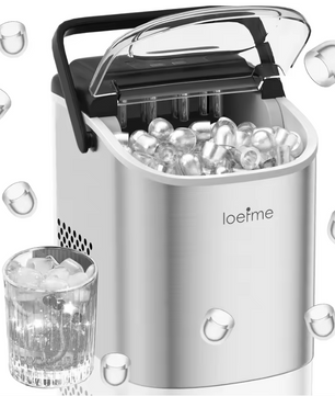 IJsblokjesmachine 12kg/24u – Compacte RVS IJs Maker met Zelfreiniging