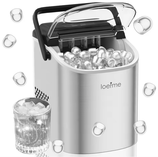 IJsblokjesmachine 12kg/24u – Compacte RVS IJs Maker met Zelfreiniging