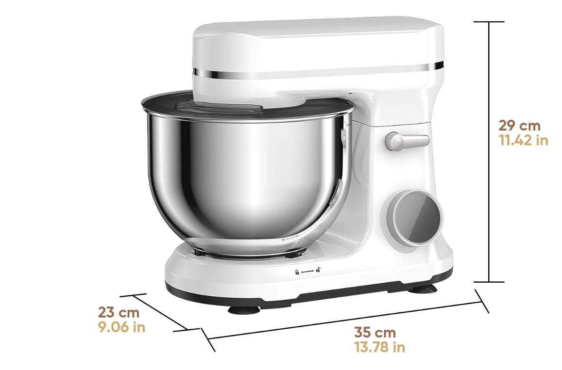 Keukenmachine 1200W – Stand Mixer met 5L Kom en 11 Snelheden