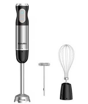 Staafmixer 3-in-1 RVS – Handblender met Garde en Melkopschuimer