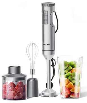 Staafmixer 4-in-1 1200W – RVS Handblender met 14 Snelheden