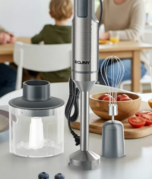 Staafmixer 4-in-1 1200W – RVS Handblender met 14 Snelheden