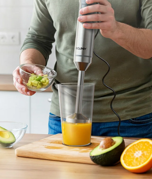 Staafmixer 4-in-1 1200W – RVS Handblender met 14 Snelheden